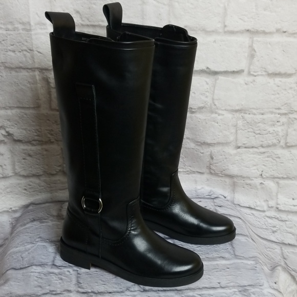 Zara Other - Zara Leather Boots Sz 3.5 Girls New